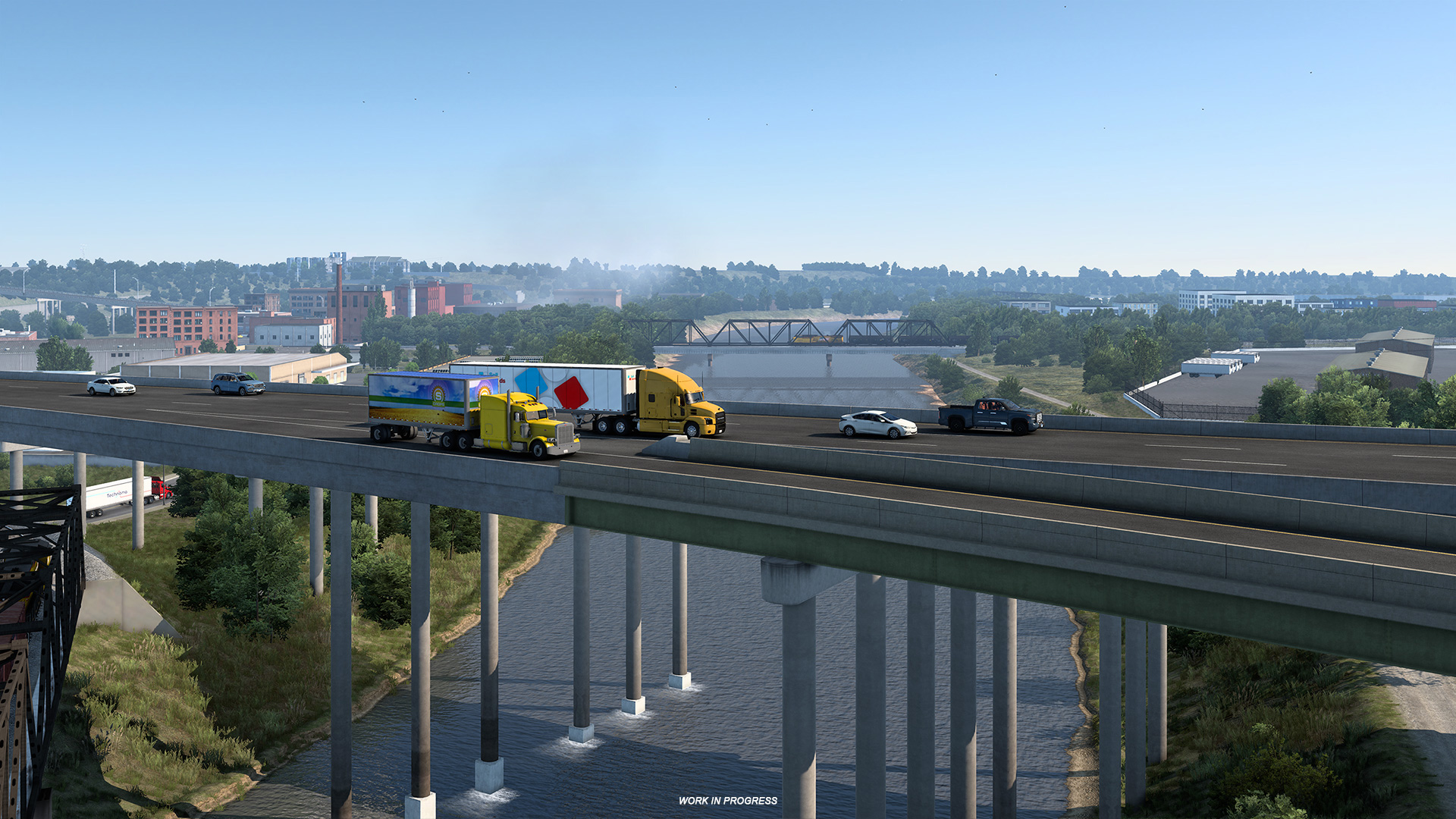 Новые скриншоты из будущего DLC Канзас для American Truck Simulator — водоемы